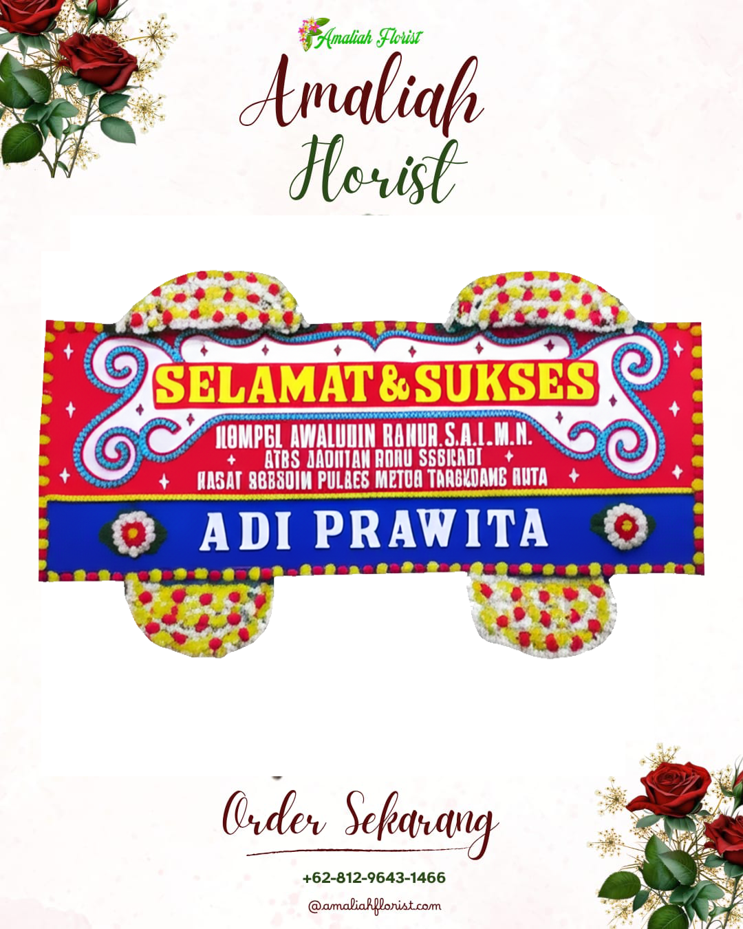 Papan Bunga Ucapan Selamat Indramayu